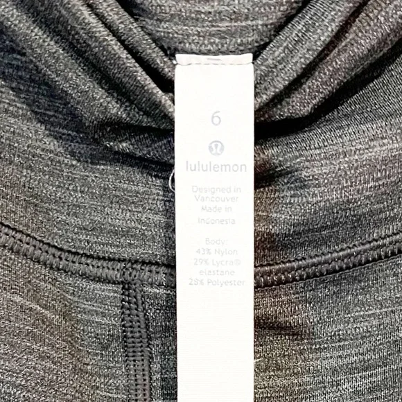 Lululemon Wunder Under Hi-Rise Brushed Full-On Luxtreme 25” Heathered Black - Picture 9 of 9